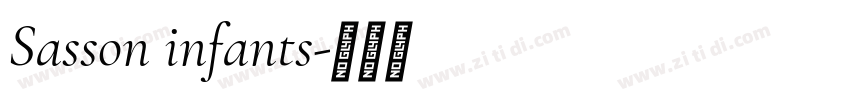 Sasson infants字体转换 Sasson infants字体转换
